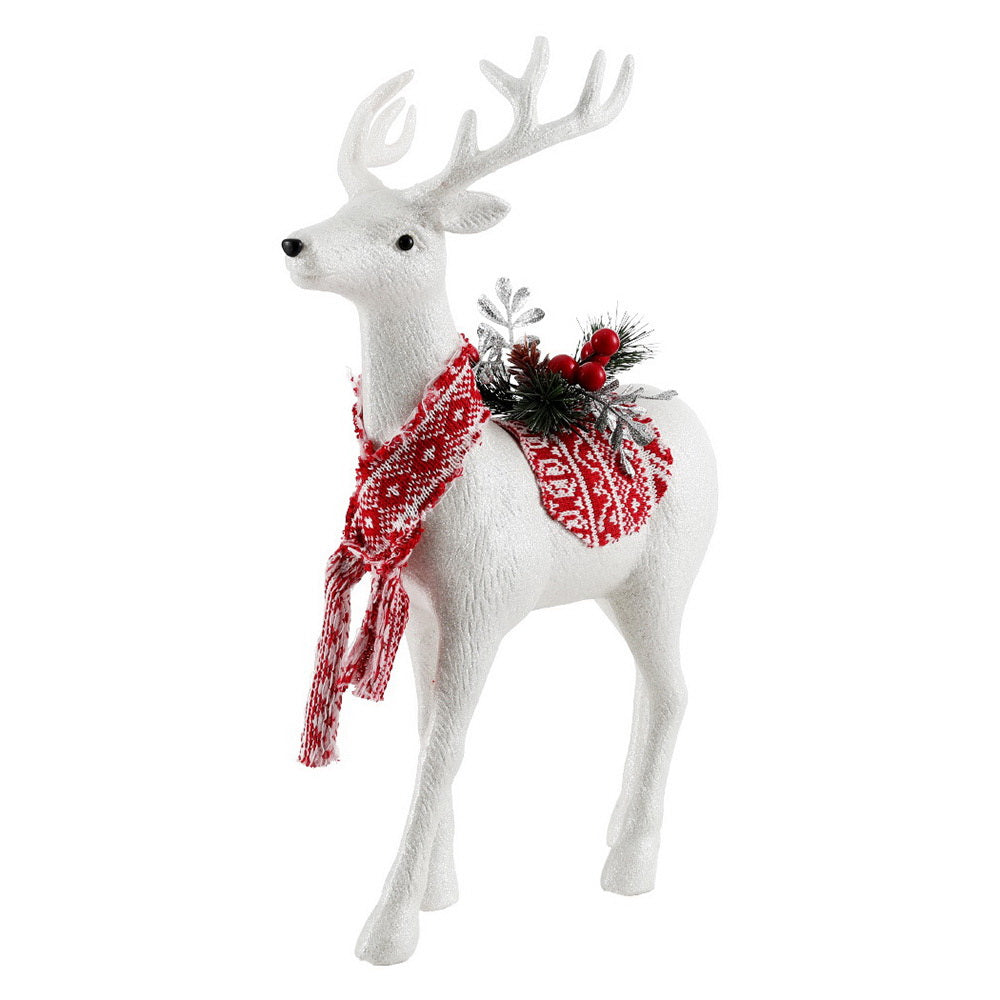 Jingle Jollys Christmas Reindeer 45cm Glitter Deer Ornaments Party Decorations - ShopFrenzy
