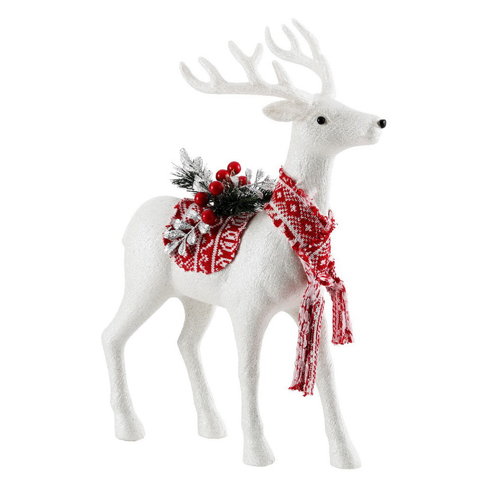 Jingle Jollys Christmas Reindeer 45cm Glitter Deer Ornaments Party Decorations - ShopFrenzy