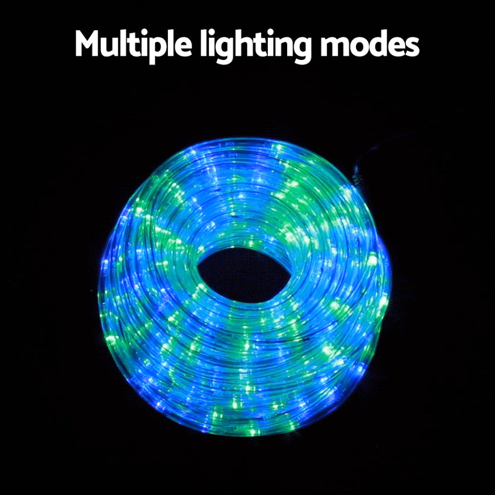 20M Christmas Lights String Rope Light Decorations 600 LED Colorful Jingle Jollys - ShopFrenzy
