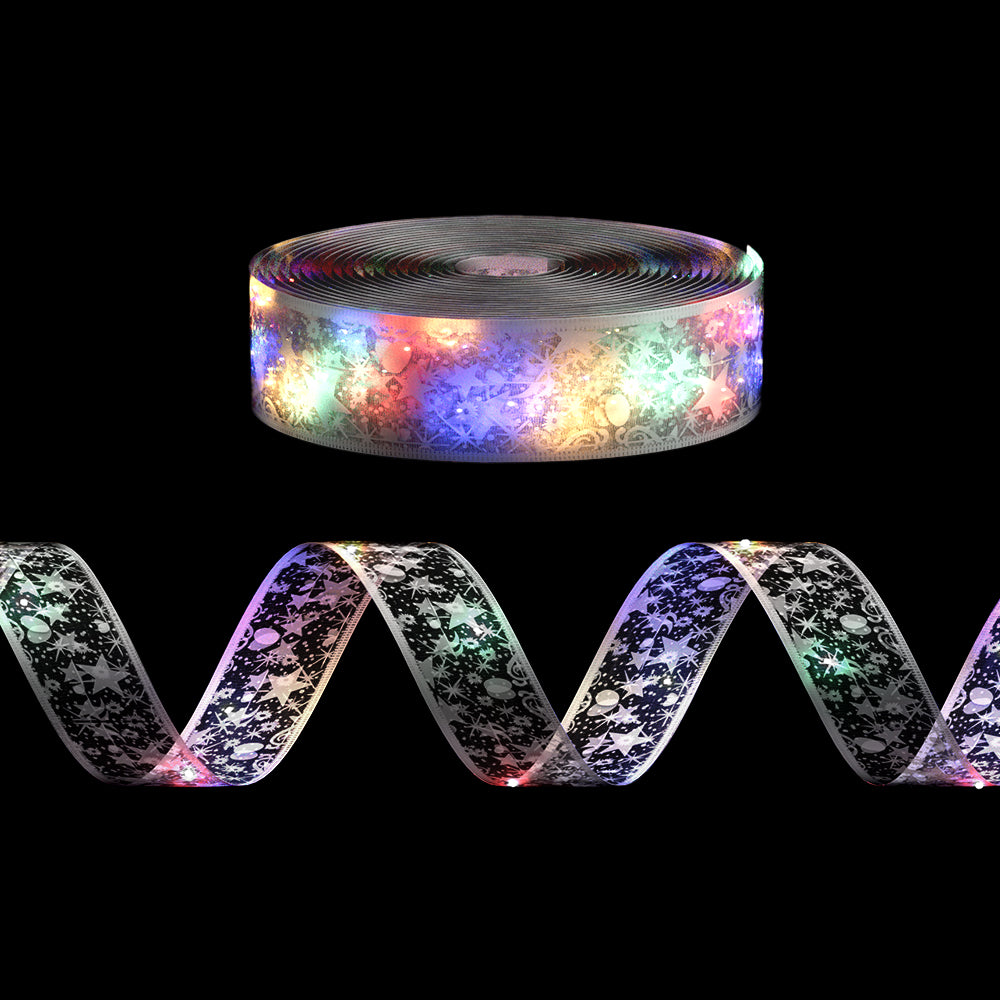 20M Christmas Lights Ribbon Fairy Light 200 LED Colored Jingle Jollys - ShopFrenzy