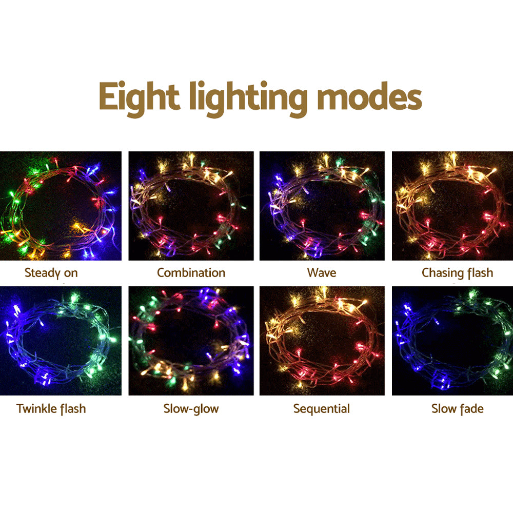 100M Christmas Lights String Fairy Light 500 LED Colourful Jingle Jollys - ShopFrenzy