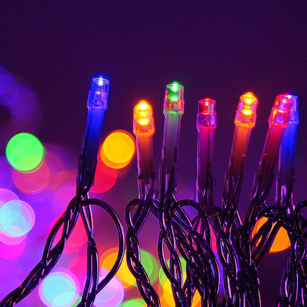 100M Christmas Lights String Fairy Light 500 LED Colourful Jingle Jollys - ShopFrenzy