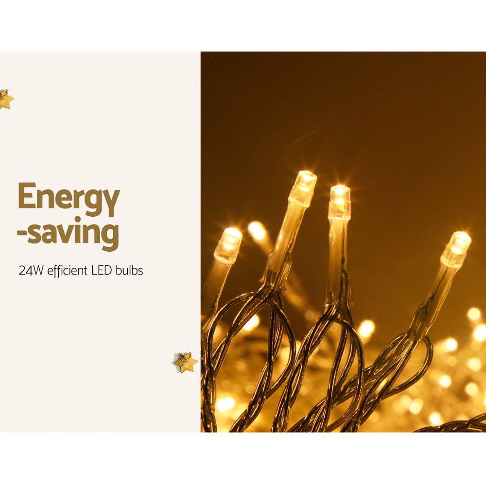 100M Christmas Lights String Fairy Light 500 LED Warm White Jingle Jollys - ShopFrenzy