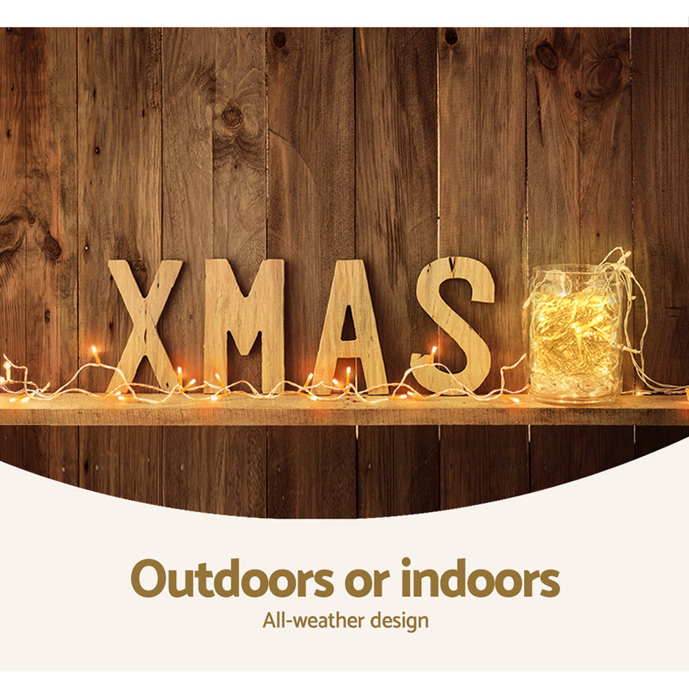 100M Christmas Lights String Fairy Light 500 LED Warm White Jingle Jollys - ShopFrenzy