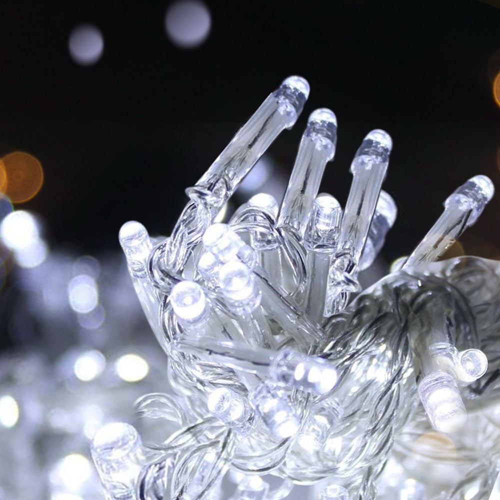 100M Christmas Lights String Fairy Light 500 LED Cool White Jingle Jollys - ShopFrenzy