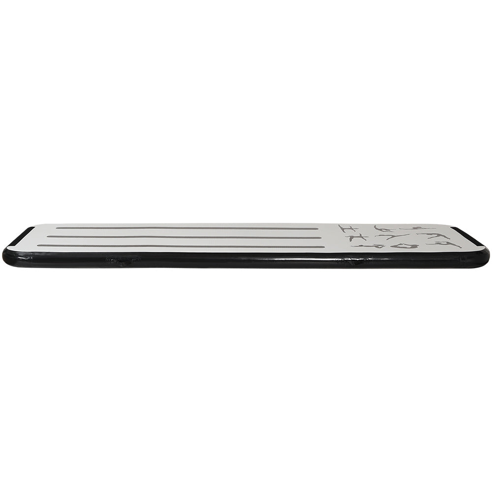 Everfit 3M Air Track Gymnastics Tumbling Mat Exercise Cheerleading Unique Black - ShopFrenzy