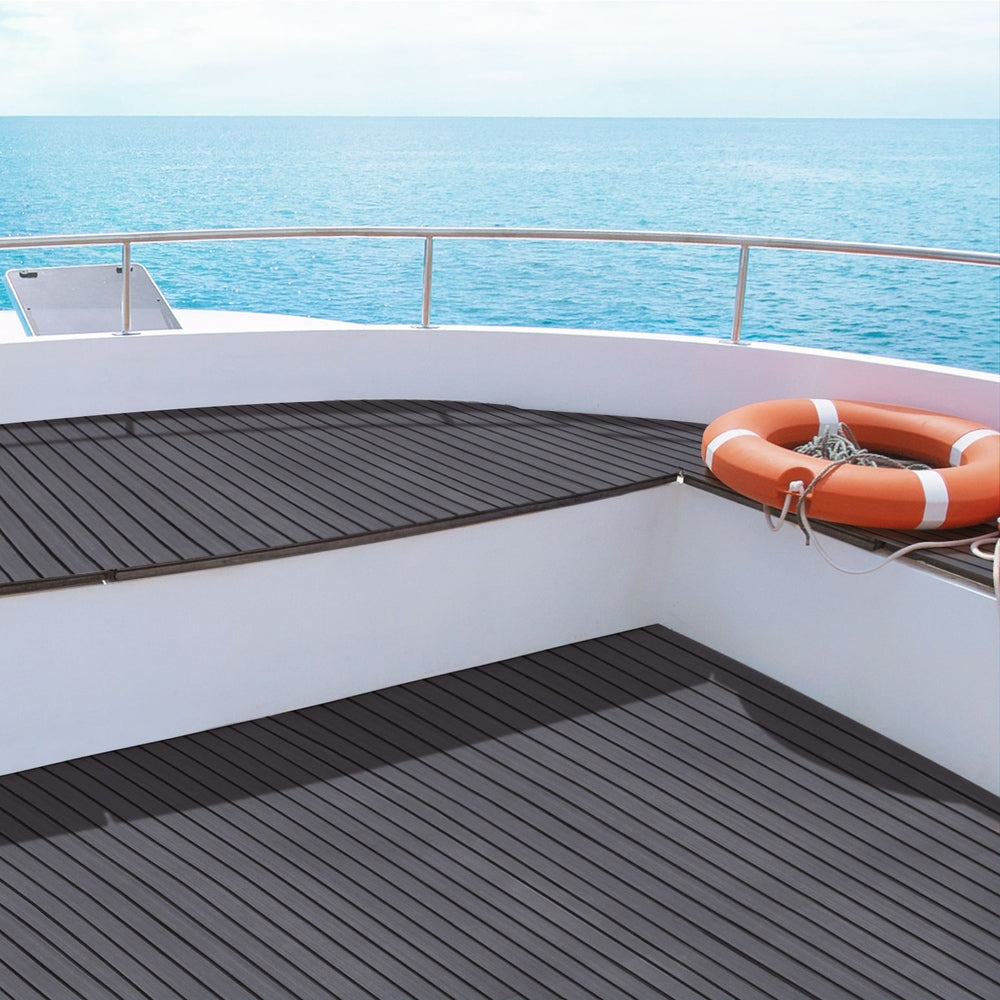 Seamanship EVA Foam Boat Flooring Mat Decking Sheet 240x90x0.6cm Dark Grey Decor - ShopFrenzy
