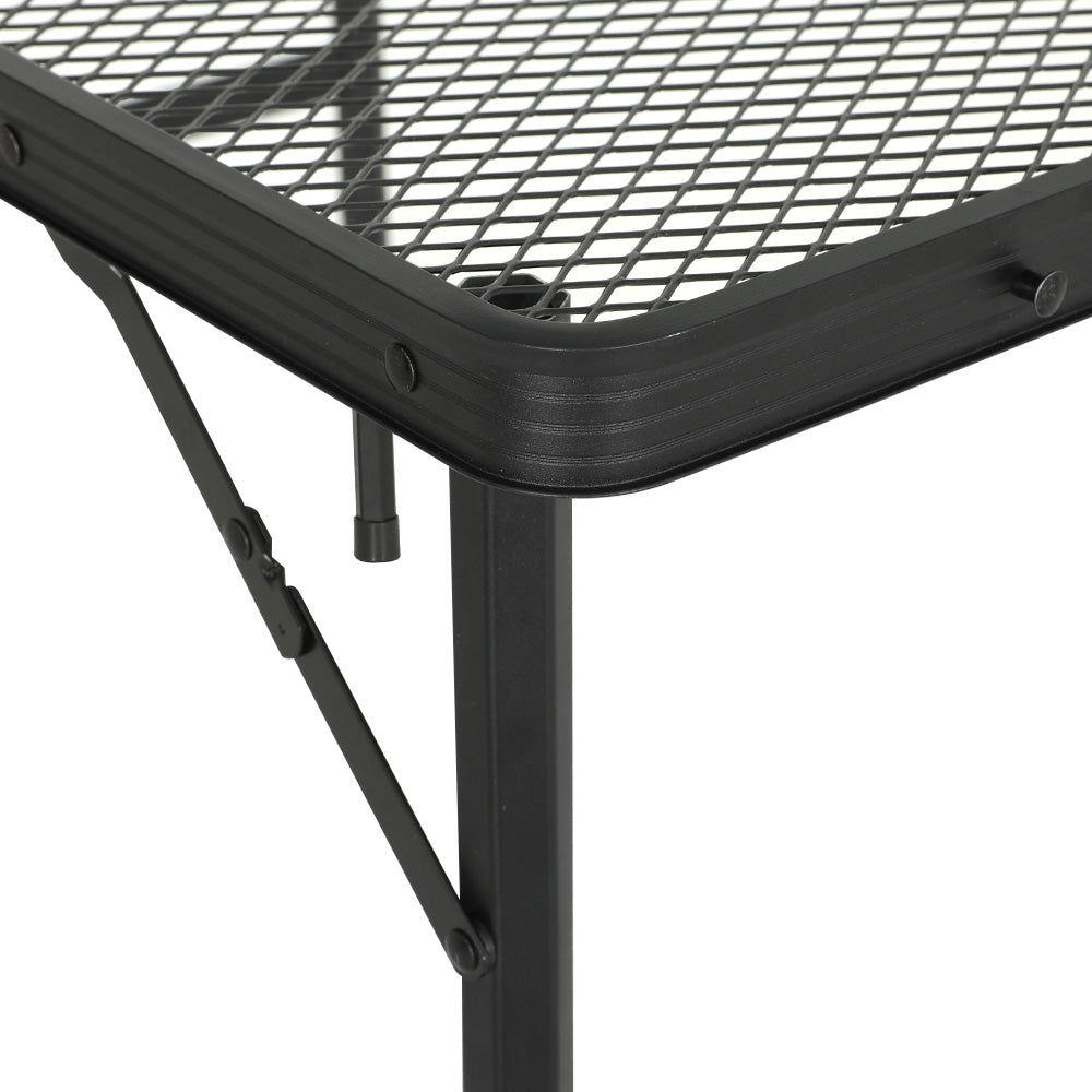 Weisshorn Folding Camping Table 90CM Portable Outdoor Picnic BBQ Aluminium Desk - ShopFrenzy