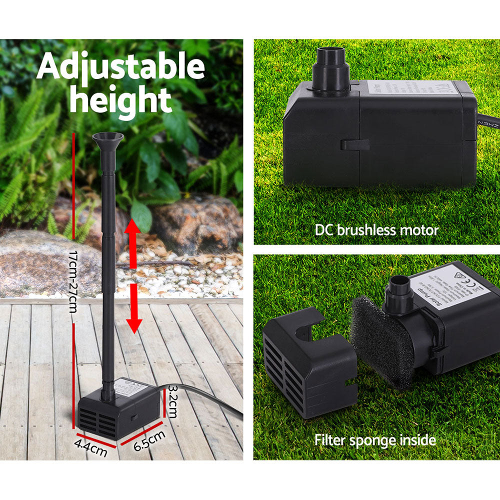 Gardeon Solar Pond Pump Submersible Water Fountain Kit 6.1FT - ShopFrenzy