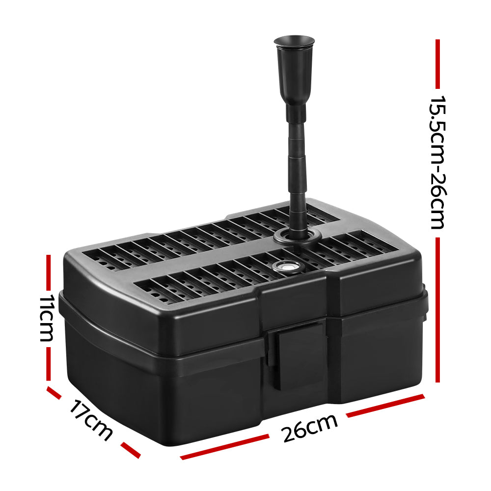 Gardeon Solar Pond Pump Water Fountain Filter Box Submersible Outdoor Pool 6.6FT - ShopFrenzy