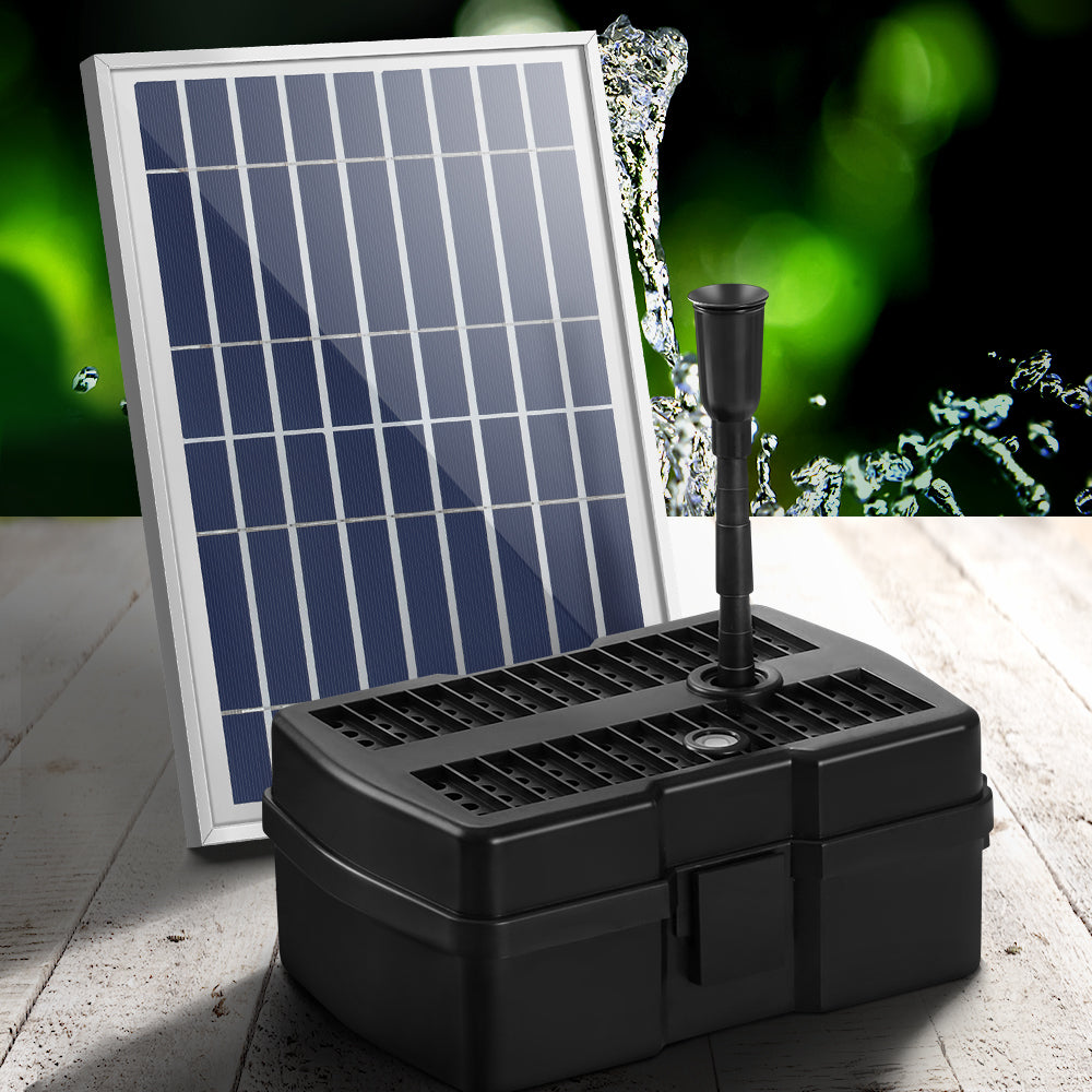 Gardeon Solar Pond Pump Water Fountain Filter Box Submersible Outdoor Pool 6.6FT - ShopFrenzy