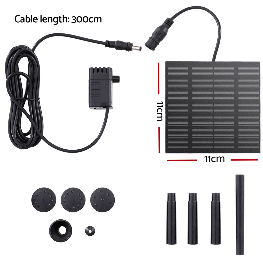 Gardeon Solar Pond Pump Submersible Water Fountain Kit 2.6FT - ShopFrenzy