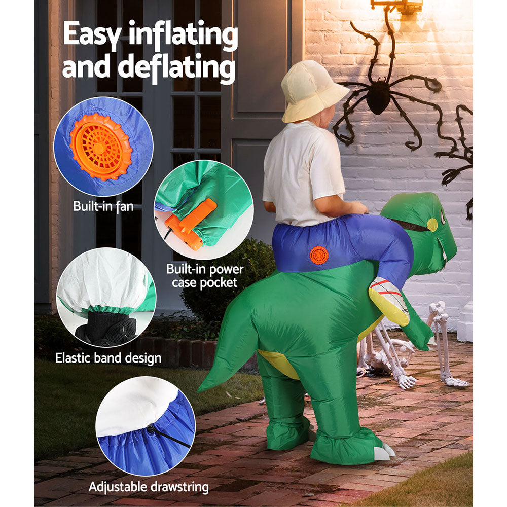 Inflatable Dinosaur Costume Adult Suit Blow Up Party Fancy Dress Halloween Cosplay - ShopFrenzy