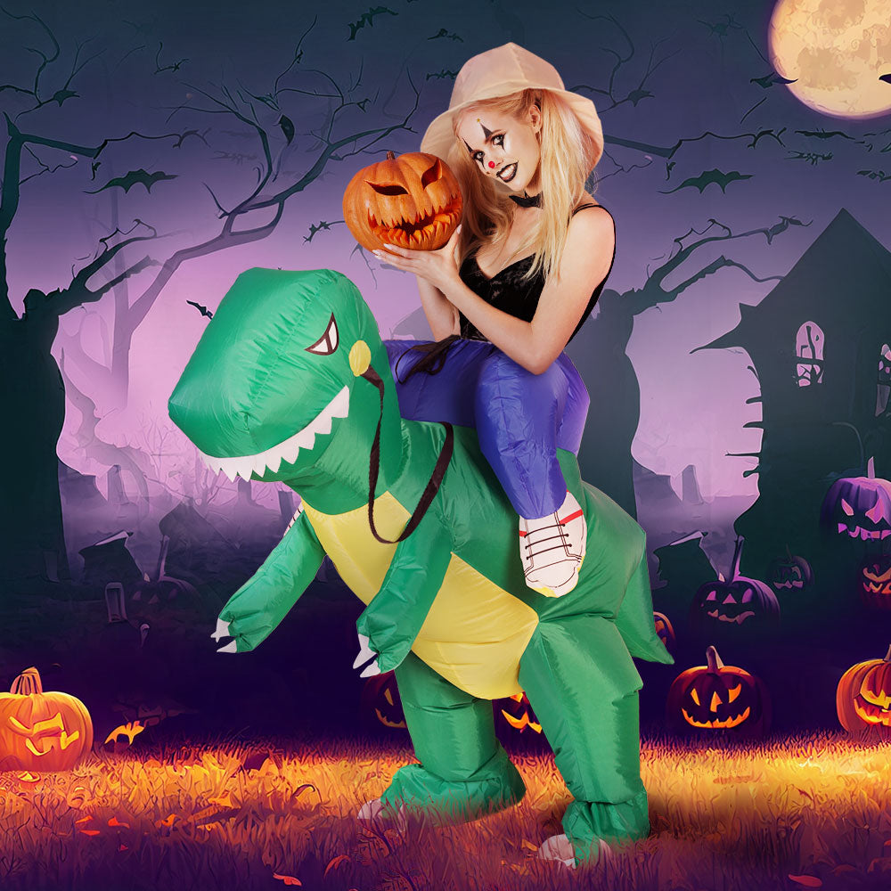 Inflatable Dinosaur Costume Adult Suit Blow Up Party Fancy Dress Halloween Cosplay - ShopFrenzy
