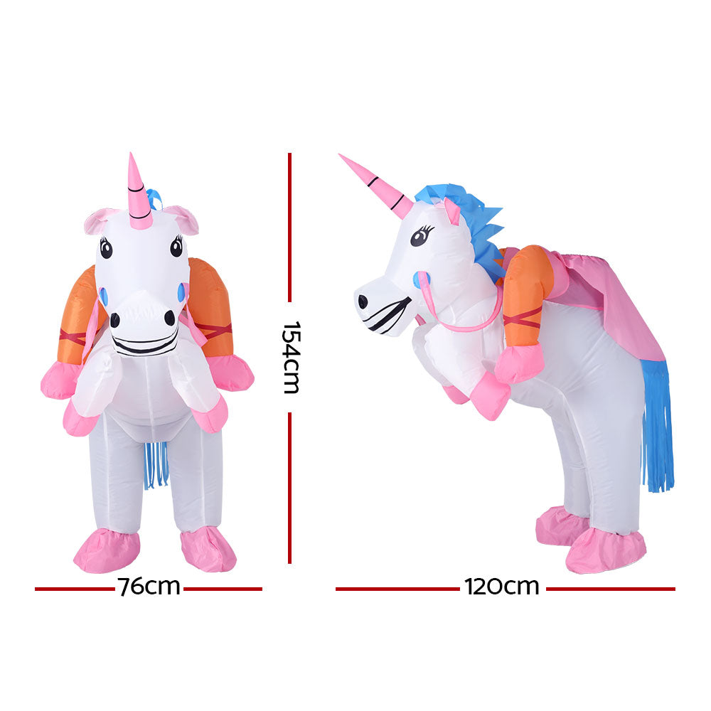 Inflatable Unicorn Costume Adult Suit Blow Up Party Fancy Dress Halloween Cosplay - ShopFrenzy