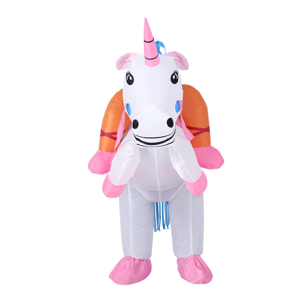 Inflatable Unicorn Costume Adult Suit Blow Up Party Fancy Dress Halloween Cosplay - ShopFrenzy