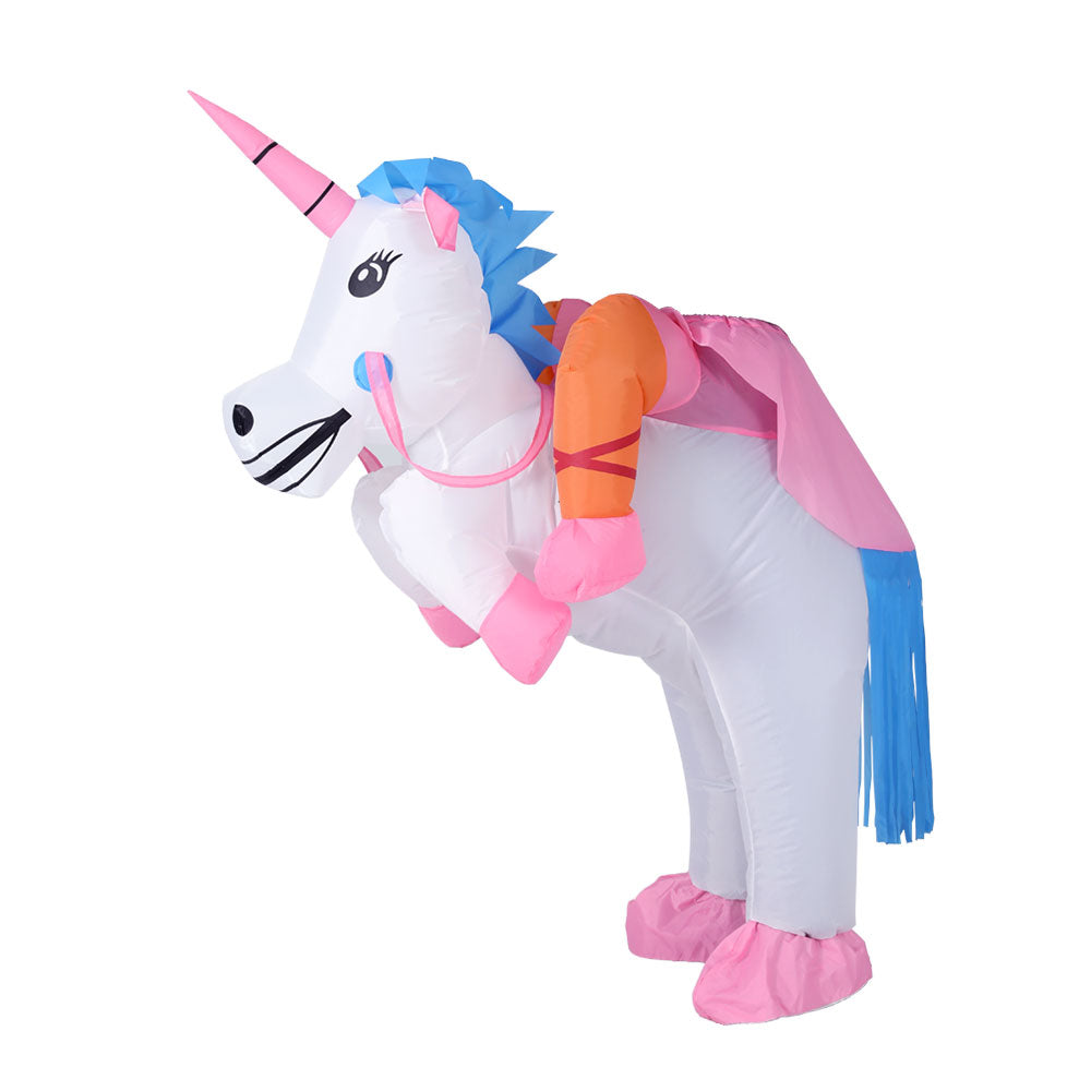 Inflatable Unicorn Costume Adult Suit Blow Up Party Fancy Dress Halloween Cosplay - ShopFrenzy