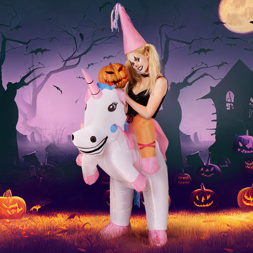 Inflatable Unicorn Costume Adult Suit Blow Up Party Fancy Dress Halloween Cosplay - ShopFrenzy