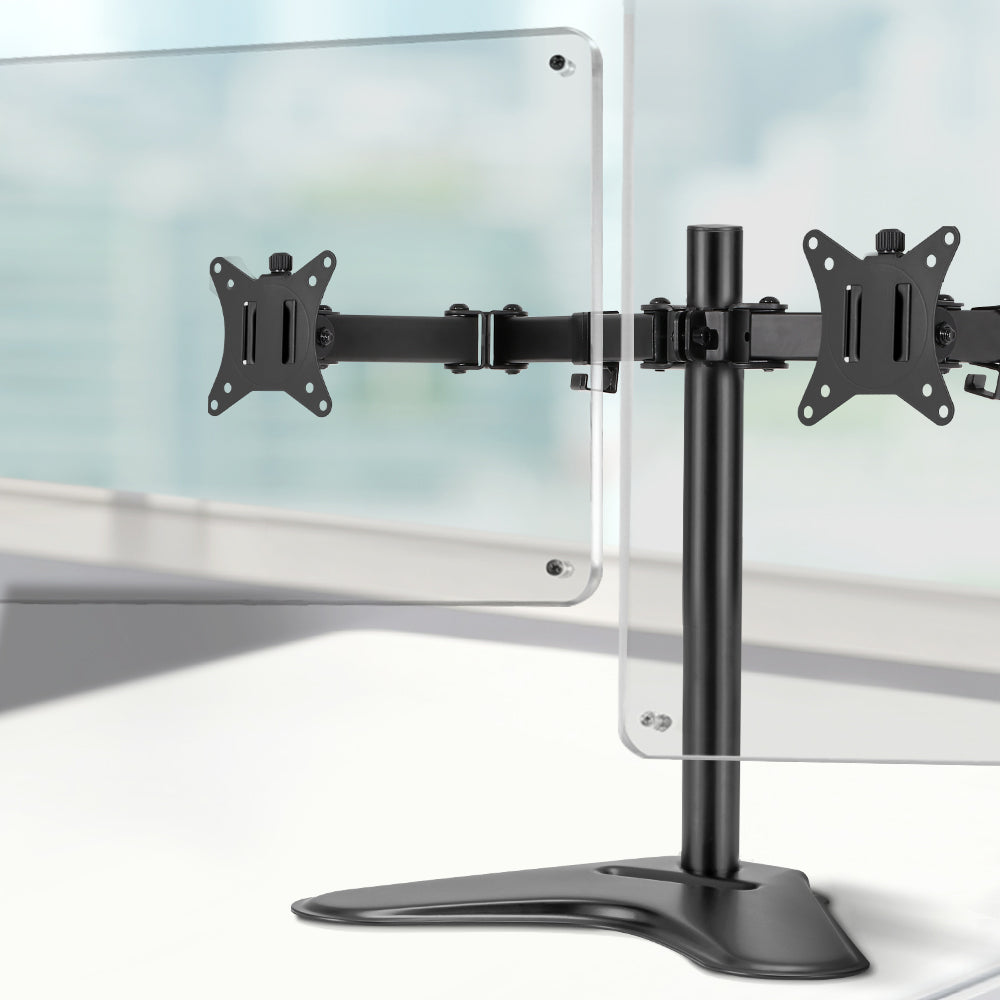 Artiss Monitor Arm Stand Dual Black - ShopFrenzy