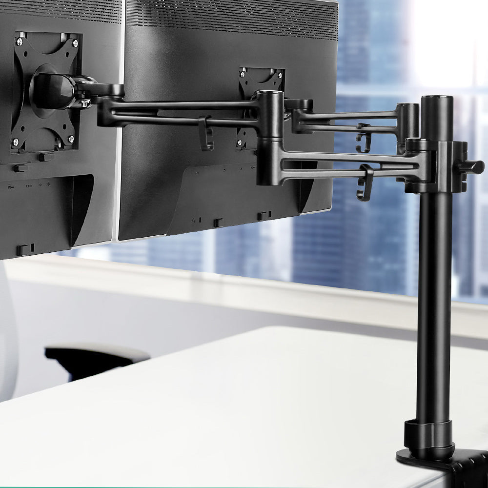 Artiss Monitor Arm Dual Desk Mount Screen Holder Bracket - ShopFrenzy