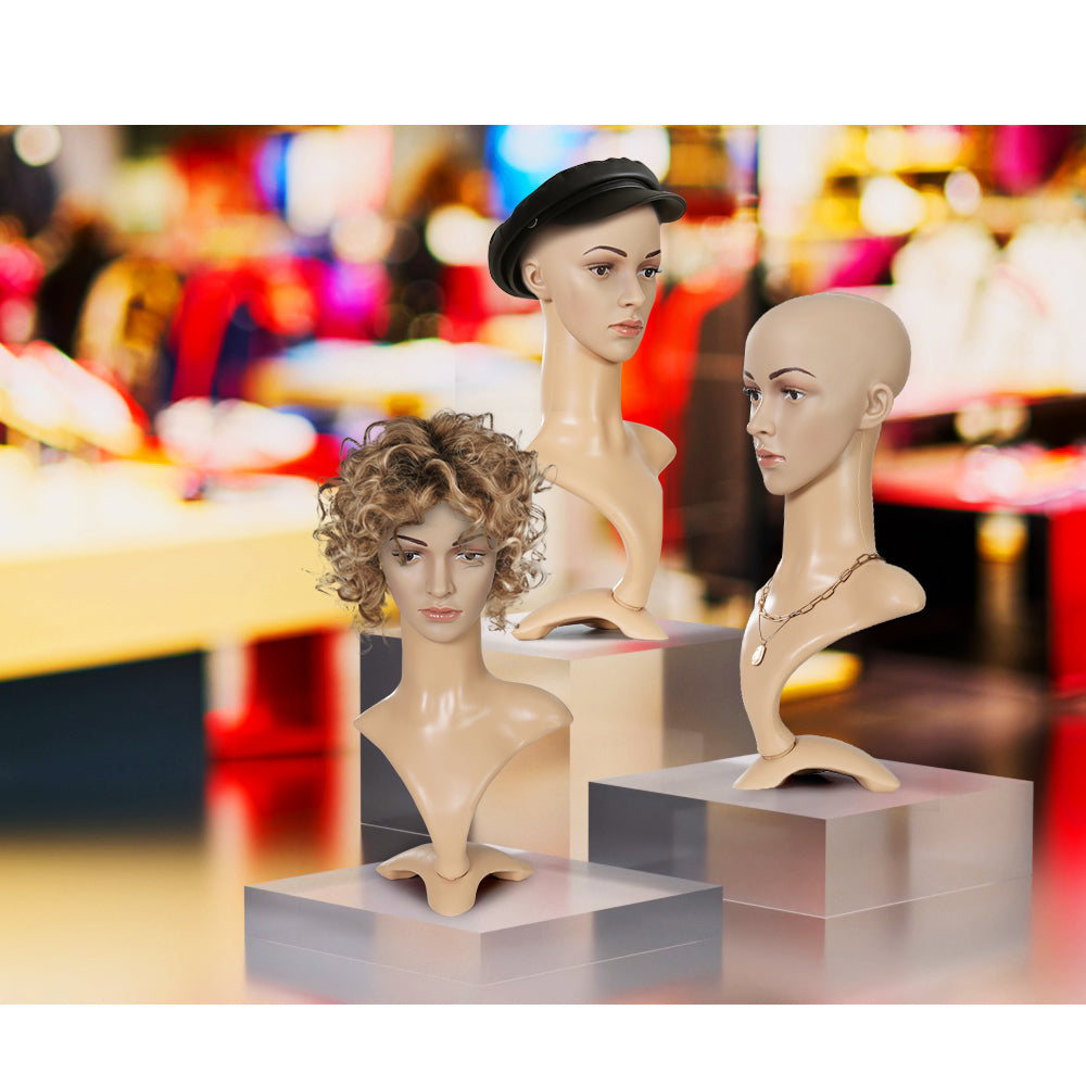 Embellir Female Mannequin Head Dummy Model Display Shop Stand Professional Use - ShopFrenzy