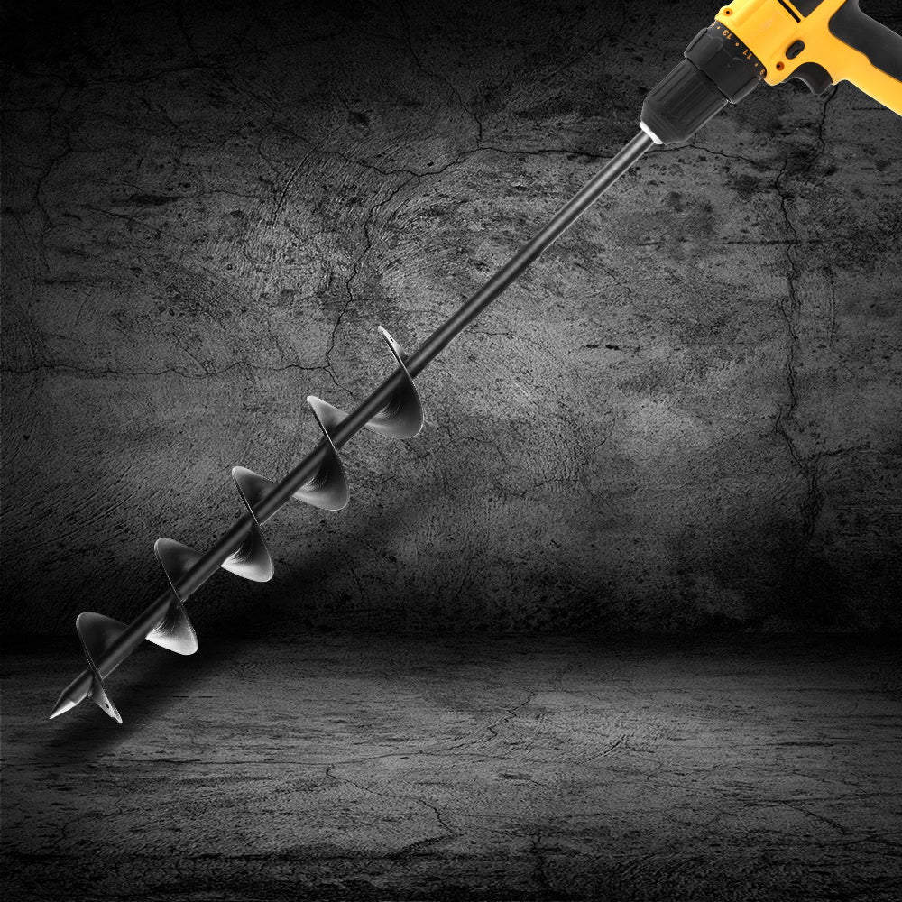 GIANTZ Power Garden Auger Small Earth Planter 75 X 600MM Black - ShopFrenzy