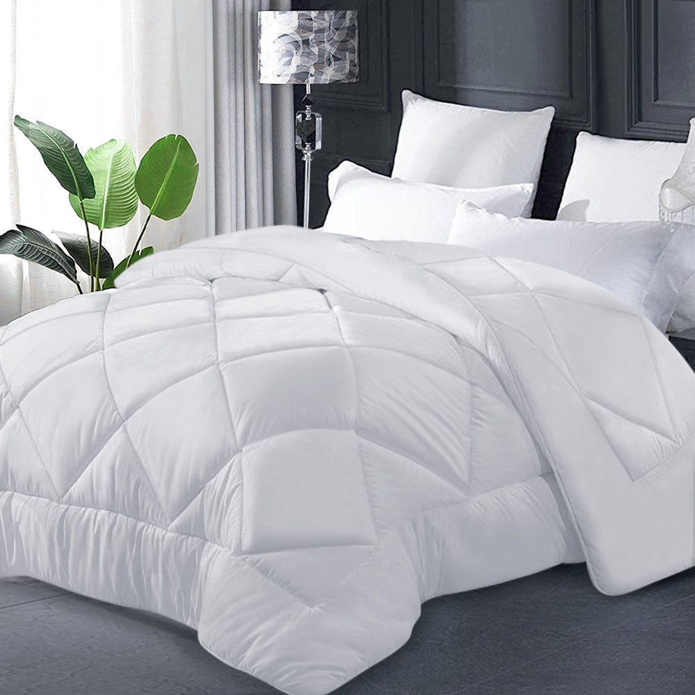 Giselle Bedding 400GSM Microfibre Bamboo Quilt King - ShopFrenzy