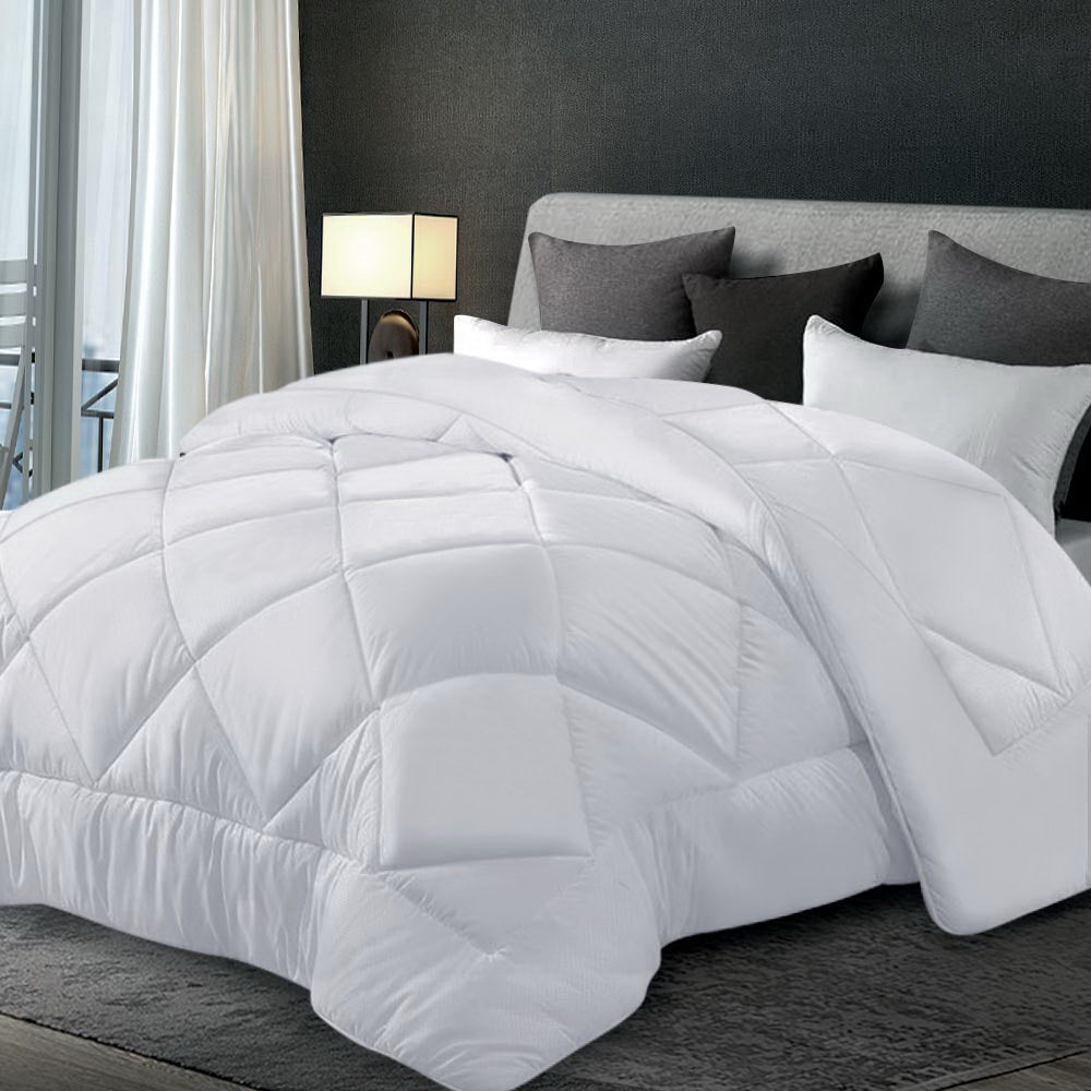 Giselle Bedding 700GSM Microfibre Bamboo Quilt Queen - ShopFrenzy