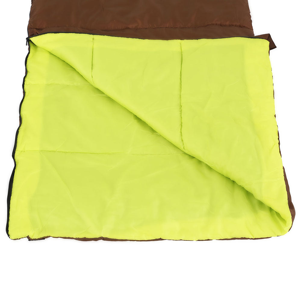 Weisshorn Sleeping Bag Double Bags Thermal Camping Hiking Tent Brown -5°C - ShopFrenzy