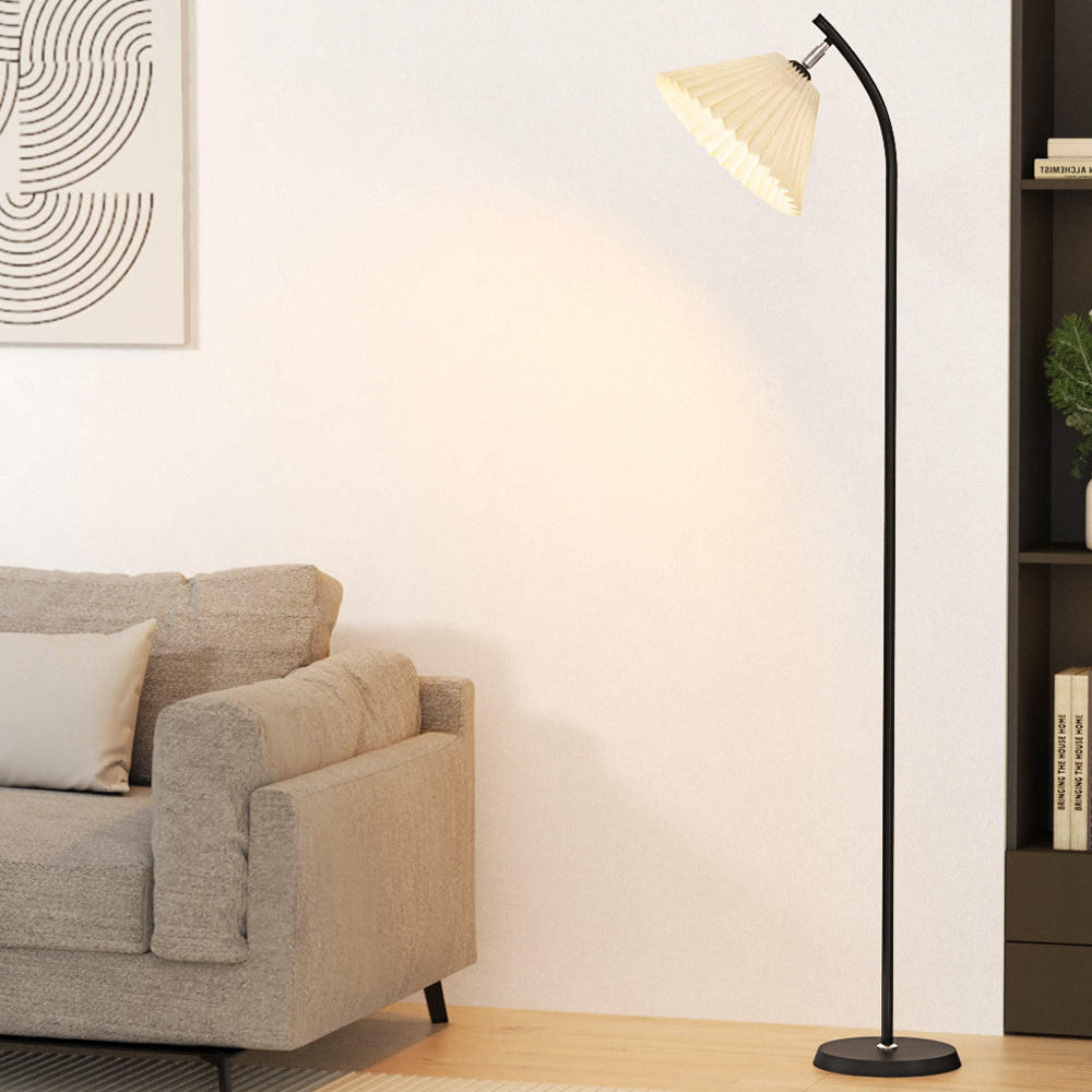 Artiss Floor Lamp LED Light Stand Modern Home Living Room Office Reading White - ShopFrenzy