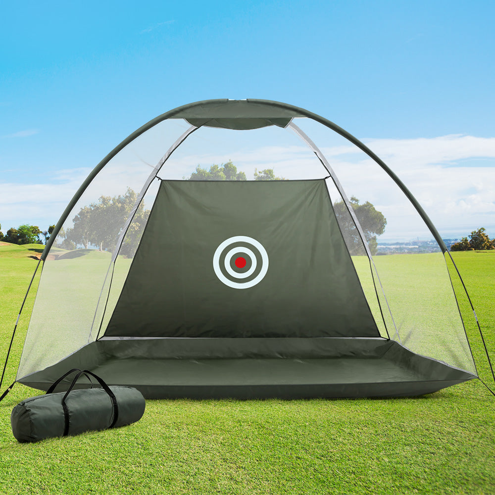 Everfit 3M Golf Practice Net Portable Training Aid Driving Target Tent Green - ShopFrenzy