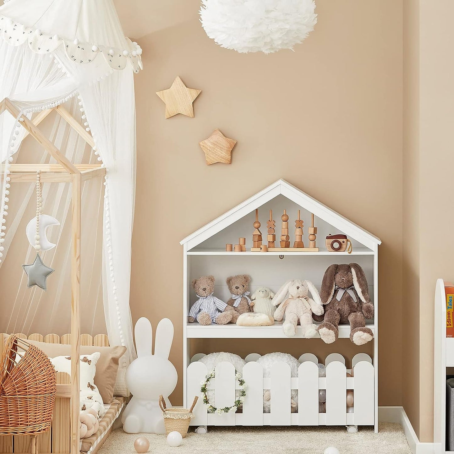 Kids Bookcase Shelf Storage Mobile Toy Chest - ShopFrenzy