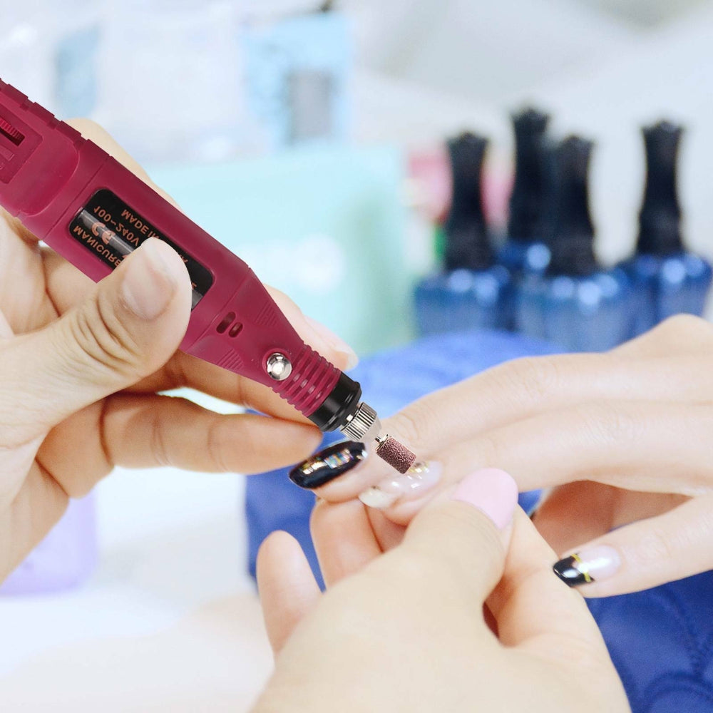 Electric Nail Drill Bits 12File Tool Kit Machine Acrylic Manicure Art Pen Shaper - ShopFrenzy