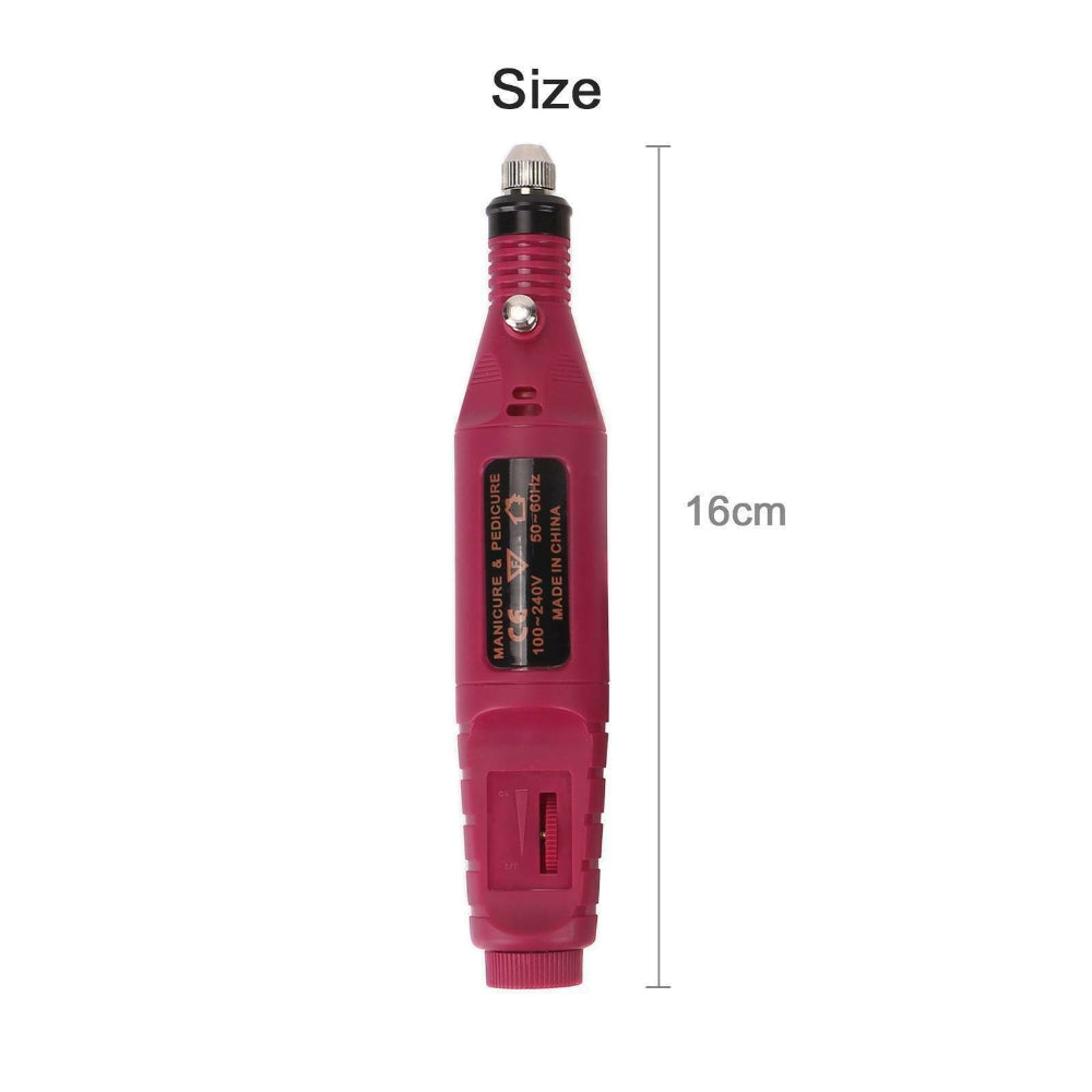 Electric Nail Drill Bits 12File Tool Kit Machine Acrylic Manicure Art Pen Shaper - ShopFrenzy
