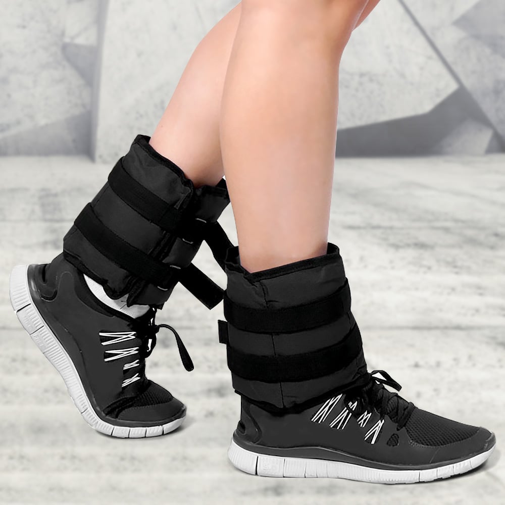 Powertrain Sports Pair 2kg Ankle Weights Home Gym Equipment Wrist Fitness Yoga Training Weights - ShopFrenzy