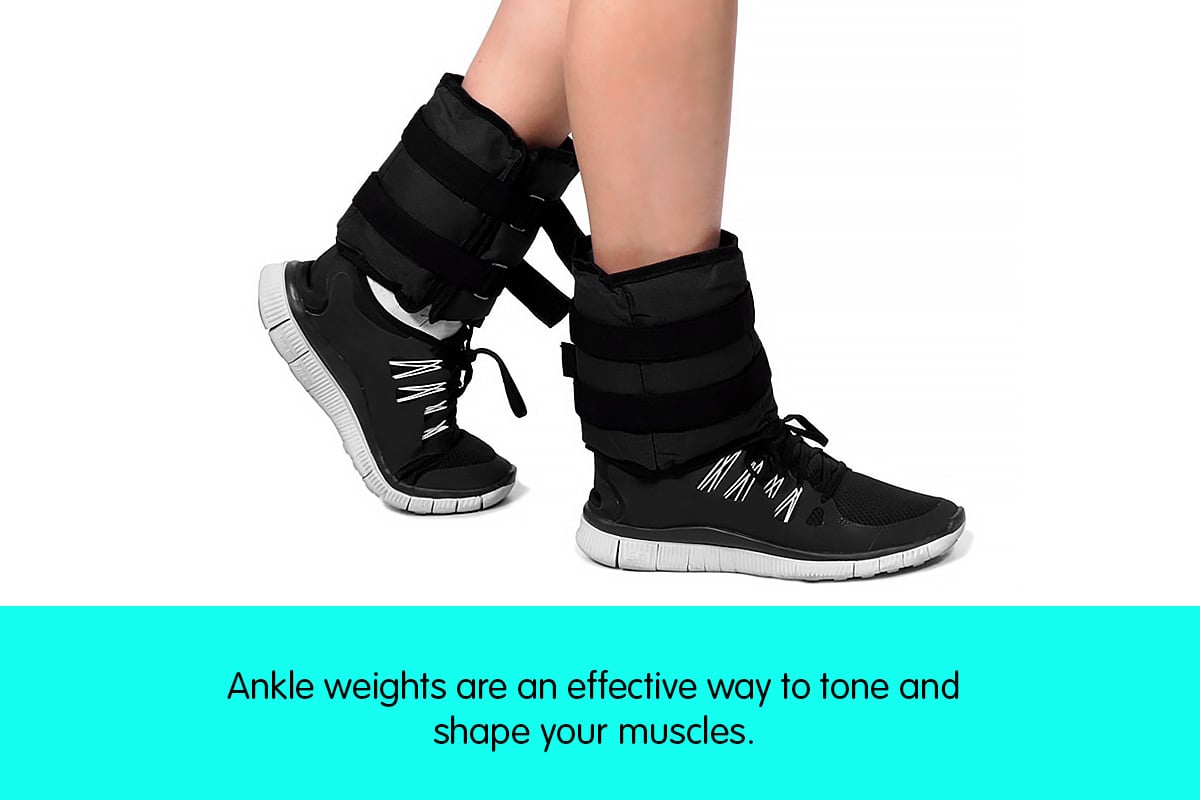 Powertrain Sports Pair 2kg Ankle Weights Home Gym Equipment Wrist Fitness Yoga Training Weights - ShopFrenzy
