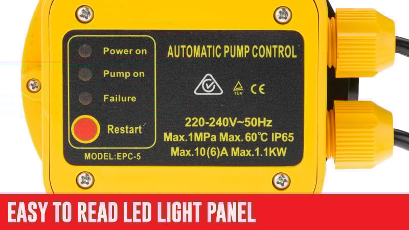 HydroActive Adjustable Pressure Switch Electric Electronic Automatic Water Pump Controller - ShopFrenzy
