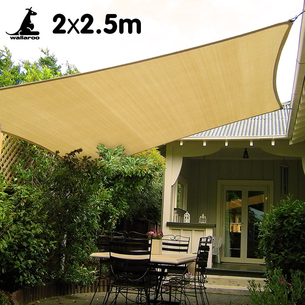 Wallaroo Rectangular Shade Sail 2 x 2.5m - ShopFrenzy