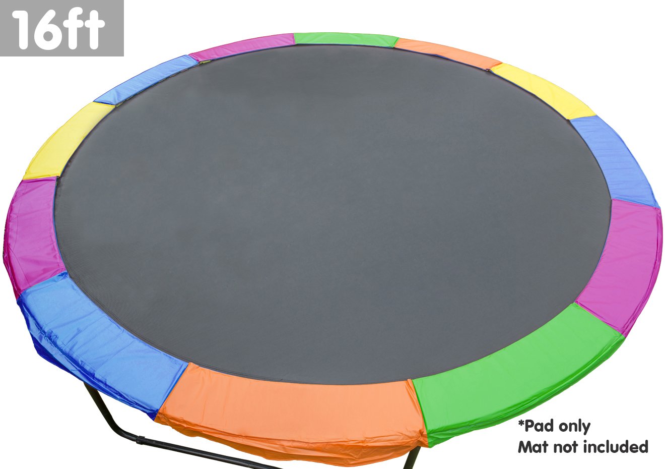 Kahuna 16ft Trampoline Replacement Pad Round - Rainbow - ShopFrenzy