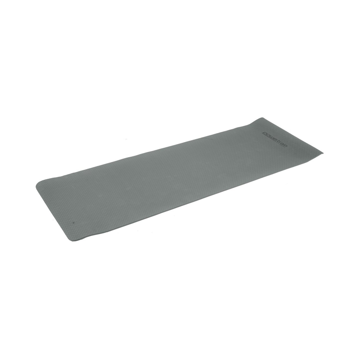 Powertrain Eco-friendly Dual Layer 6mm Yoga Mat | Slate Grey | Non-slip Surface And Carry Strap For Ultimate Comfort And Portability - ShopFrenzy