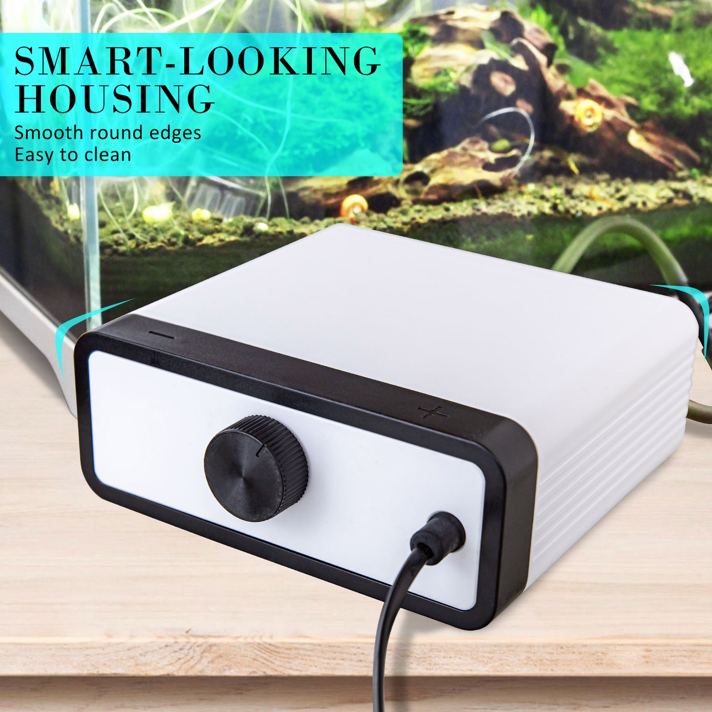 Aquarium Air Pump Oxygen Hydroponic 4 Outlet 670L/H 8W WHITE - ShopFrenzy