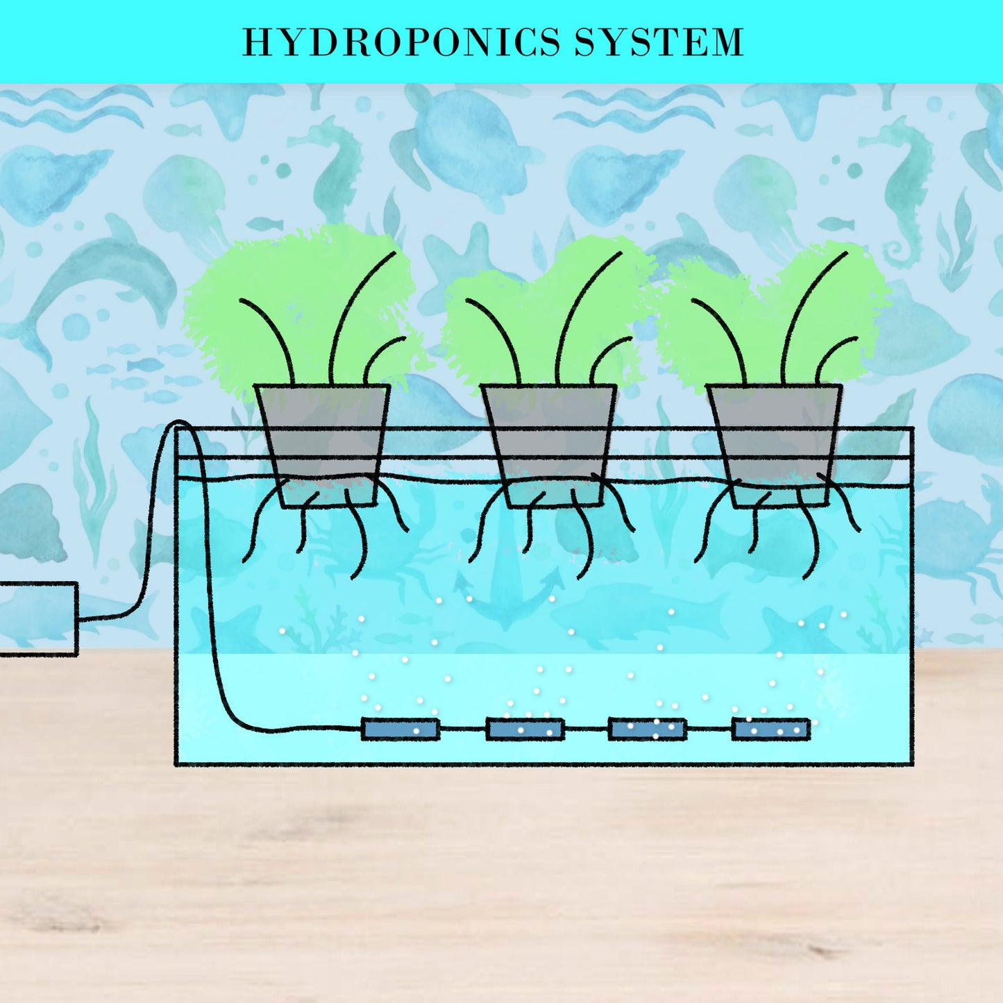 Aquarium Air Pump Oxygen Hydroponic 4 Outlet 670L/H 8W WHITE - ShopFrenzy