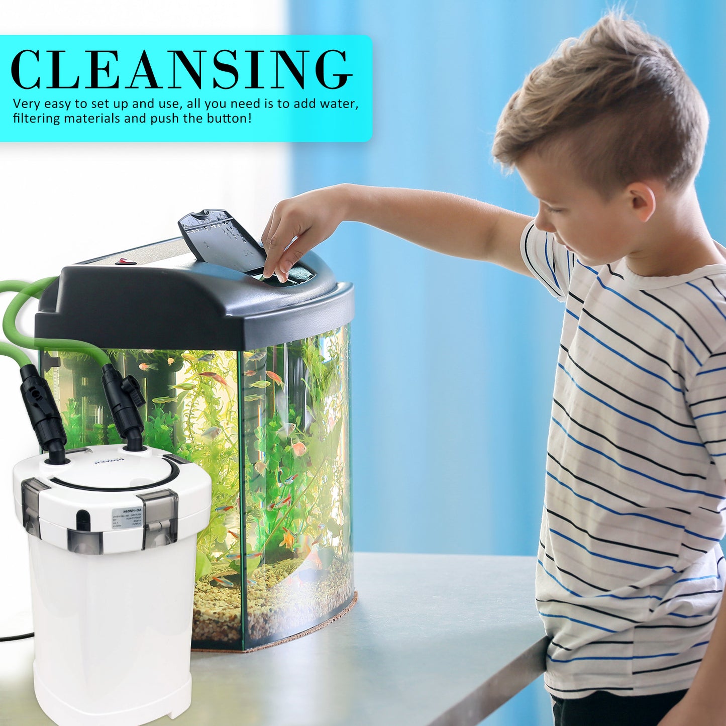 Aquarium External Canister Filter 1000L/H - ShopFrenzy