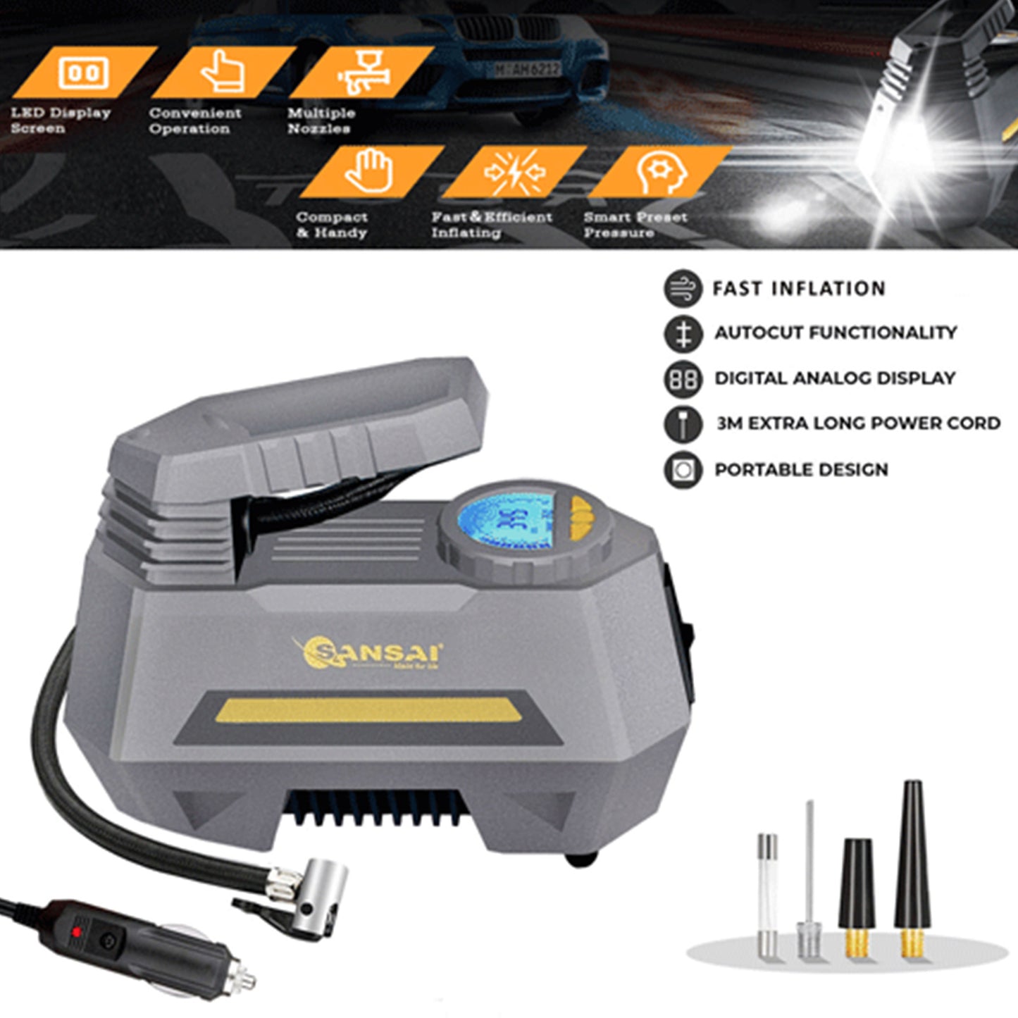 Sansai Portable Air Pump - ShopFrenzy