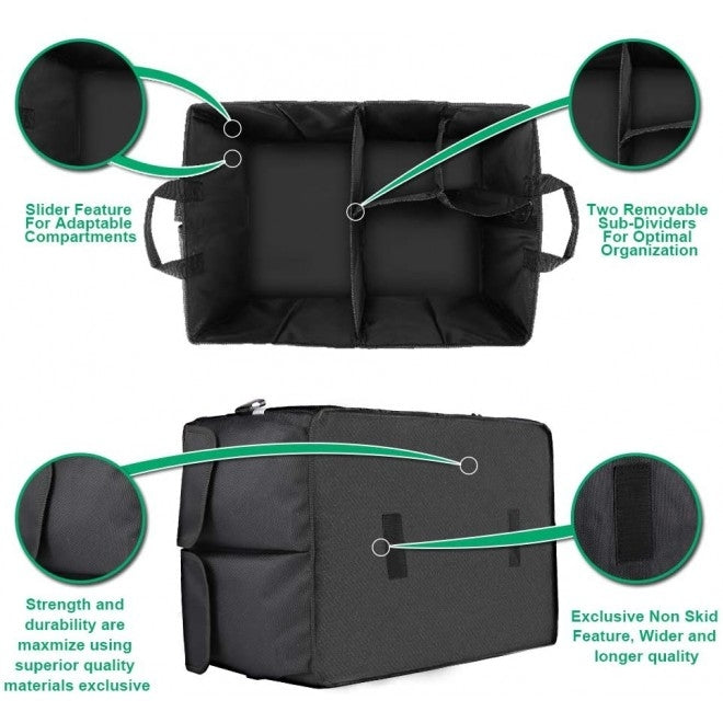 UGREEN 80710 Multifunctional Car Trunk Organizer Black - ShopFrenzy