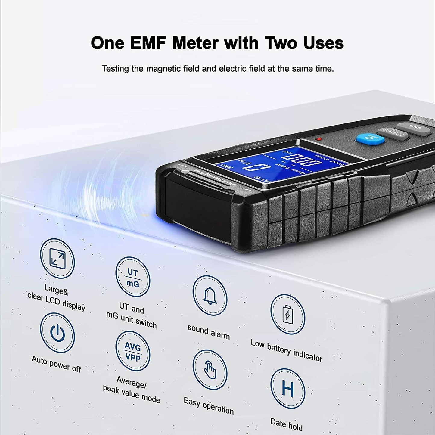 ERICKHILL EMF Meter Digital Electromagnetic Field Radiation Detector Machine - ShopFrenzy