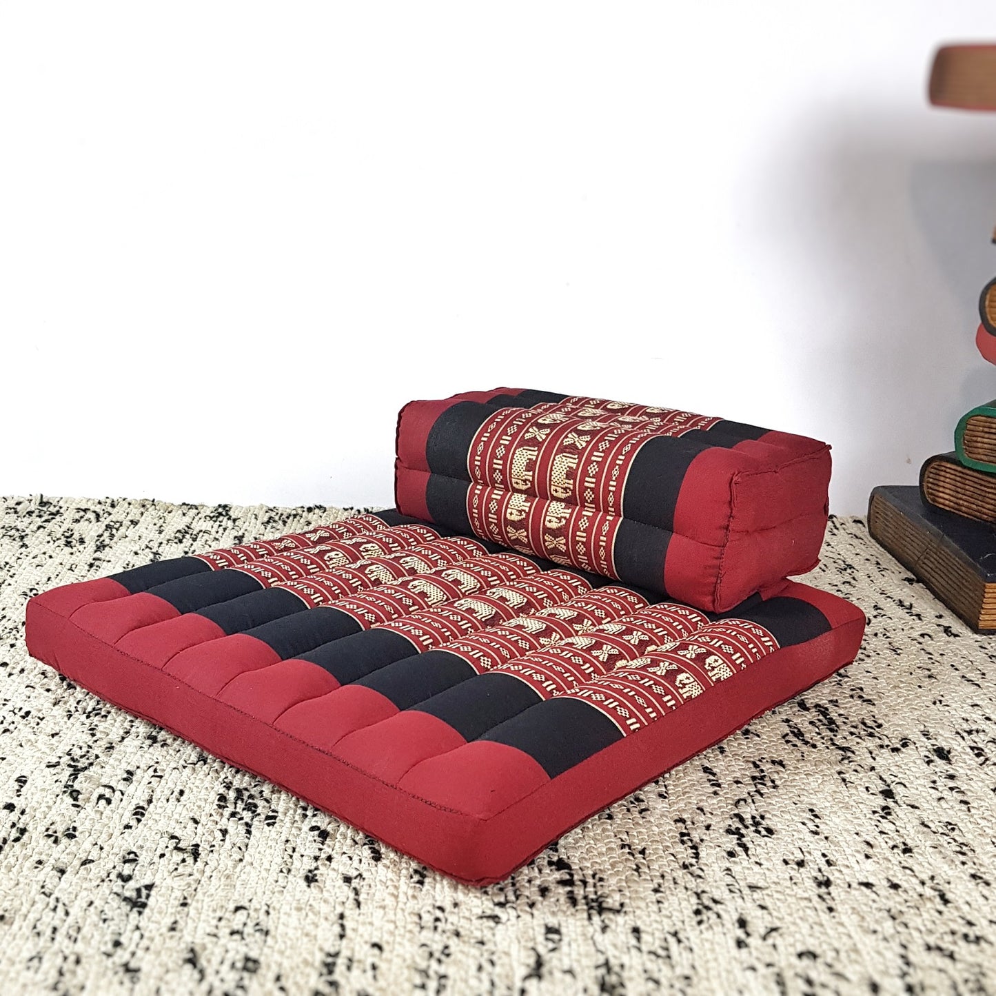 Meditation Cushion + Seating Block Set Red Elephant - ShopFrenzy