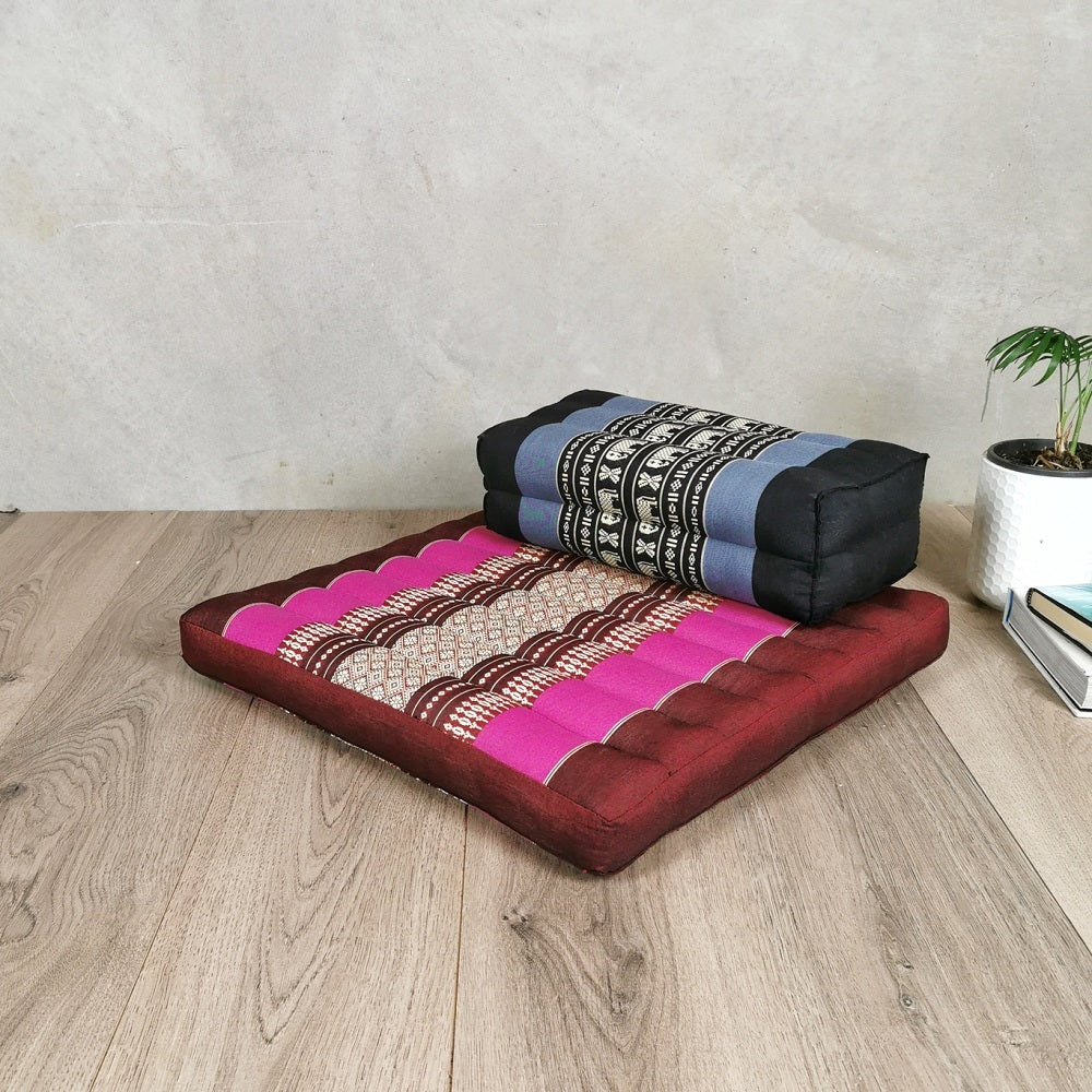 Meditation Cushion + Seating Block Set StPink-YB-BlueEle - ShopFrenzy