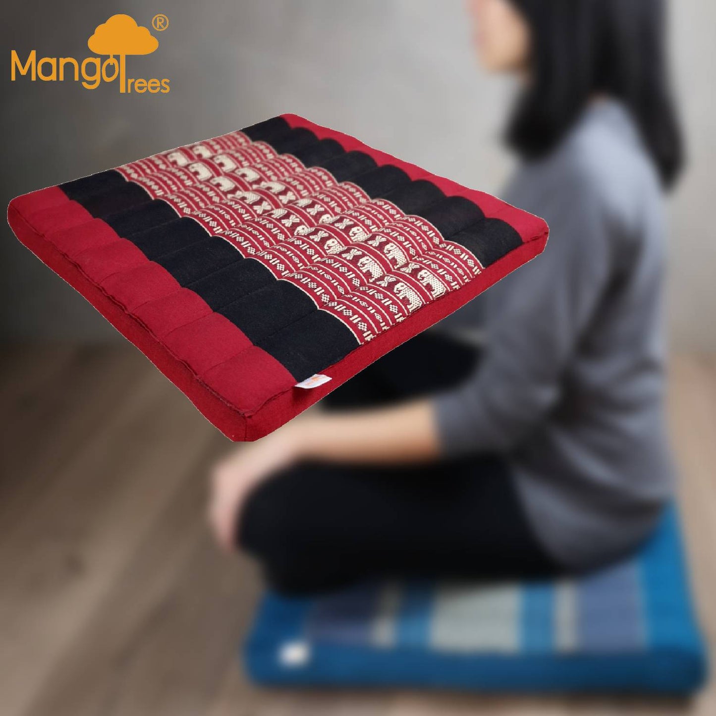 Thai Kapok Meditation Cushion Yoga Seat RedEle - ShopFrenzy
