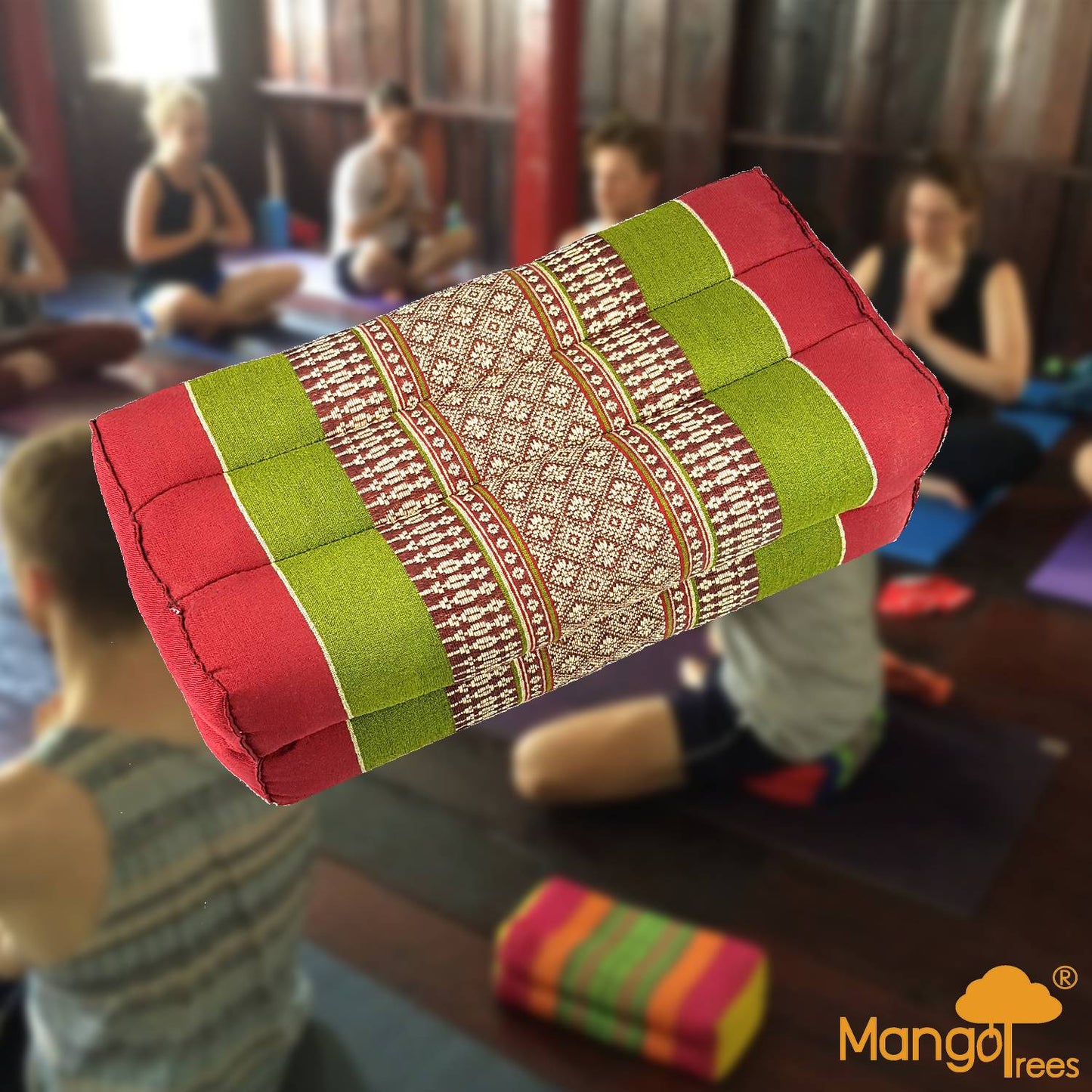 Yoga Block Meditation Cushion RedGr - ShopFrenzy